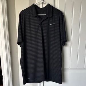 Nike Black Polo Golf Dri-fit Shirt